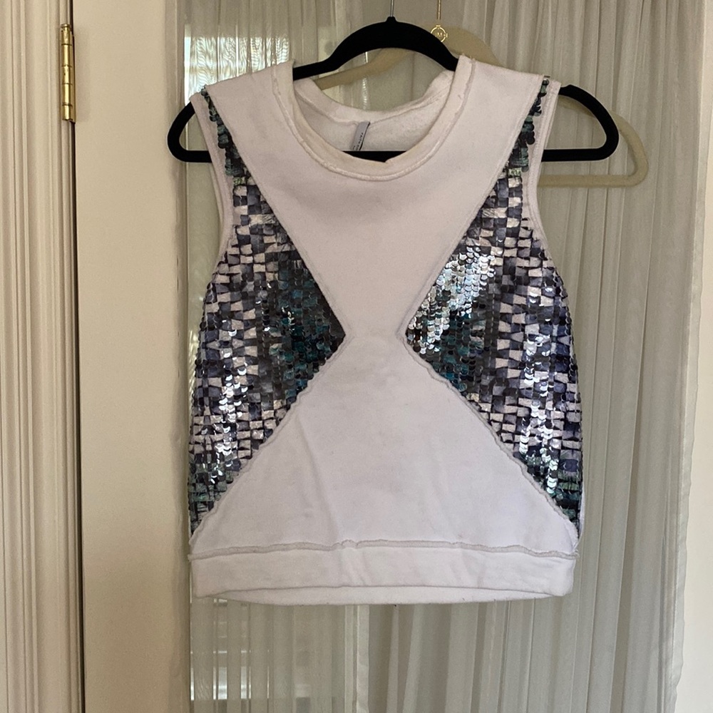 Faith connexion white with sequin top